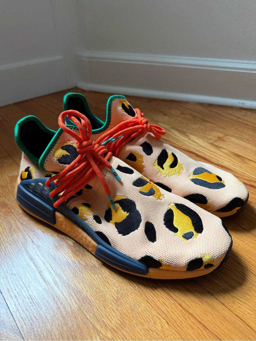 adidas x Pharrell Williams NMD Hu Animal Print Leopard Pulse Amber Men's 12.5